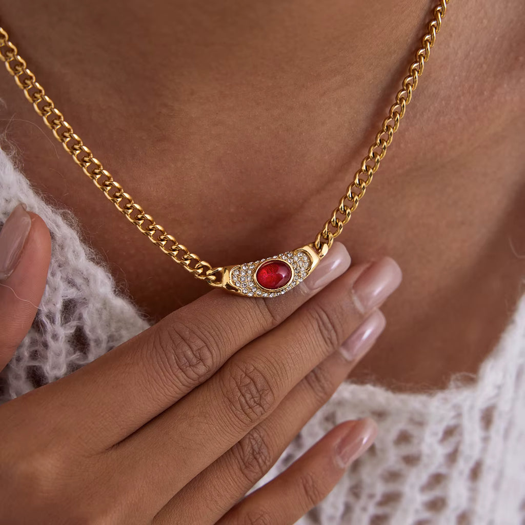 Vintage Gemstone Necklace