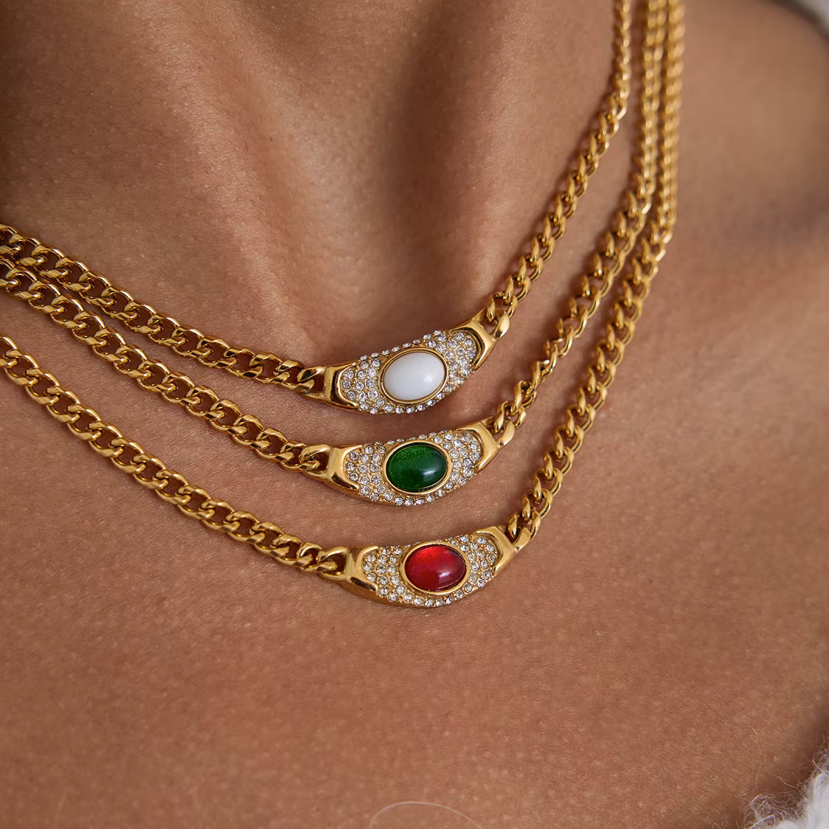 Vintage Gemstone Necklace